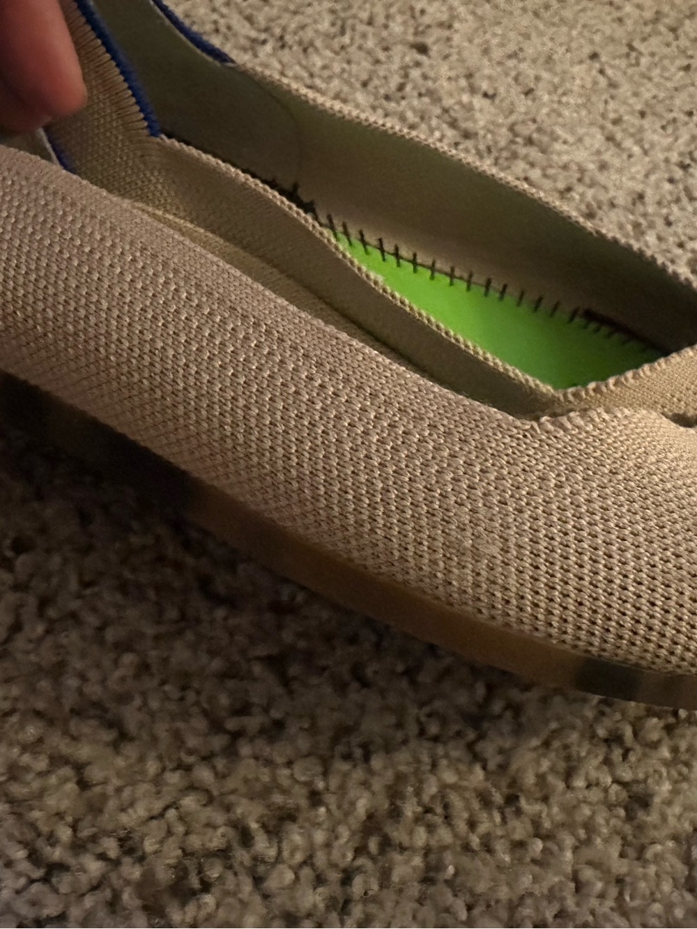 Rothy’s the point beige tan pointed ballet flat for women size 8 - Picture 8 of 9